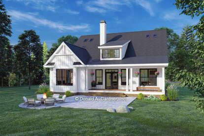 Modern Farmhouse House Plan #2865-00122 Elevation Photo