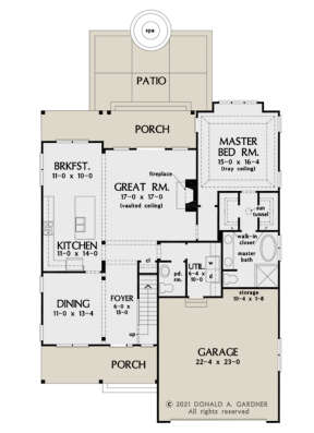 Main Floor for House Plan #2865-00122