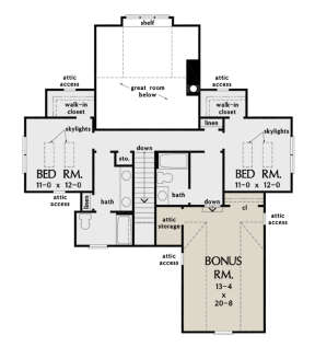 Second Floor for House Plan #2865-00122