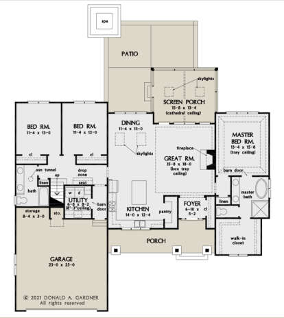 Main Floor for House Plan #2865-00123