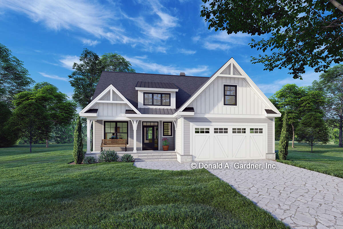 Modern Farmhouse House Plan #2865-00124 Elevation Photo