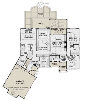 Main Floor for House Plan #2865-00125