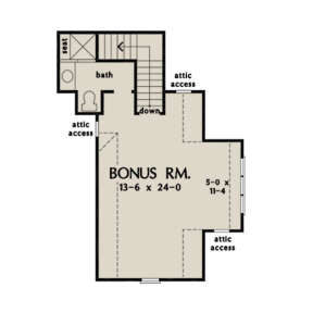 Bonus Room for House Plan #2865-00126