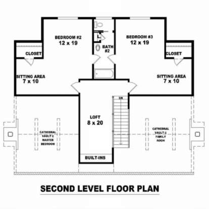 Floorplan 2 for House Plan #053-00372