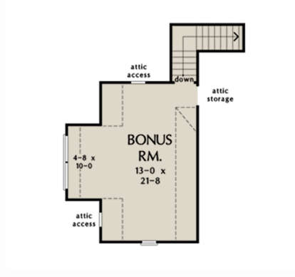 Bonus Room for House Plan #2865-00127