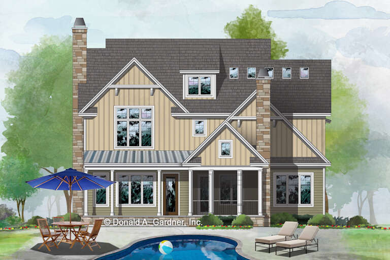 Craftsman House Plan #2865-00128 Elevation Photo