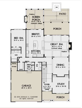 Main Floor for House Plan #2865-00128