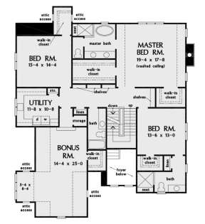 Second Floor for House Plan #2865-00128