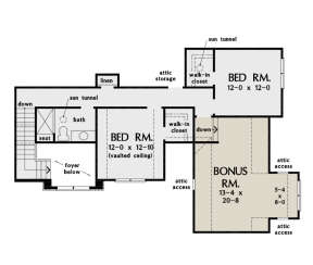 Second Floor for House Plan #2865-00130