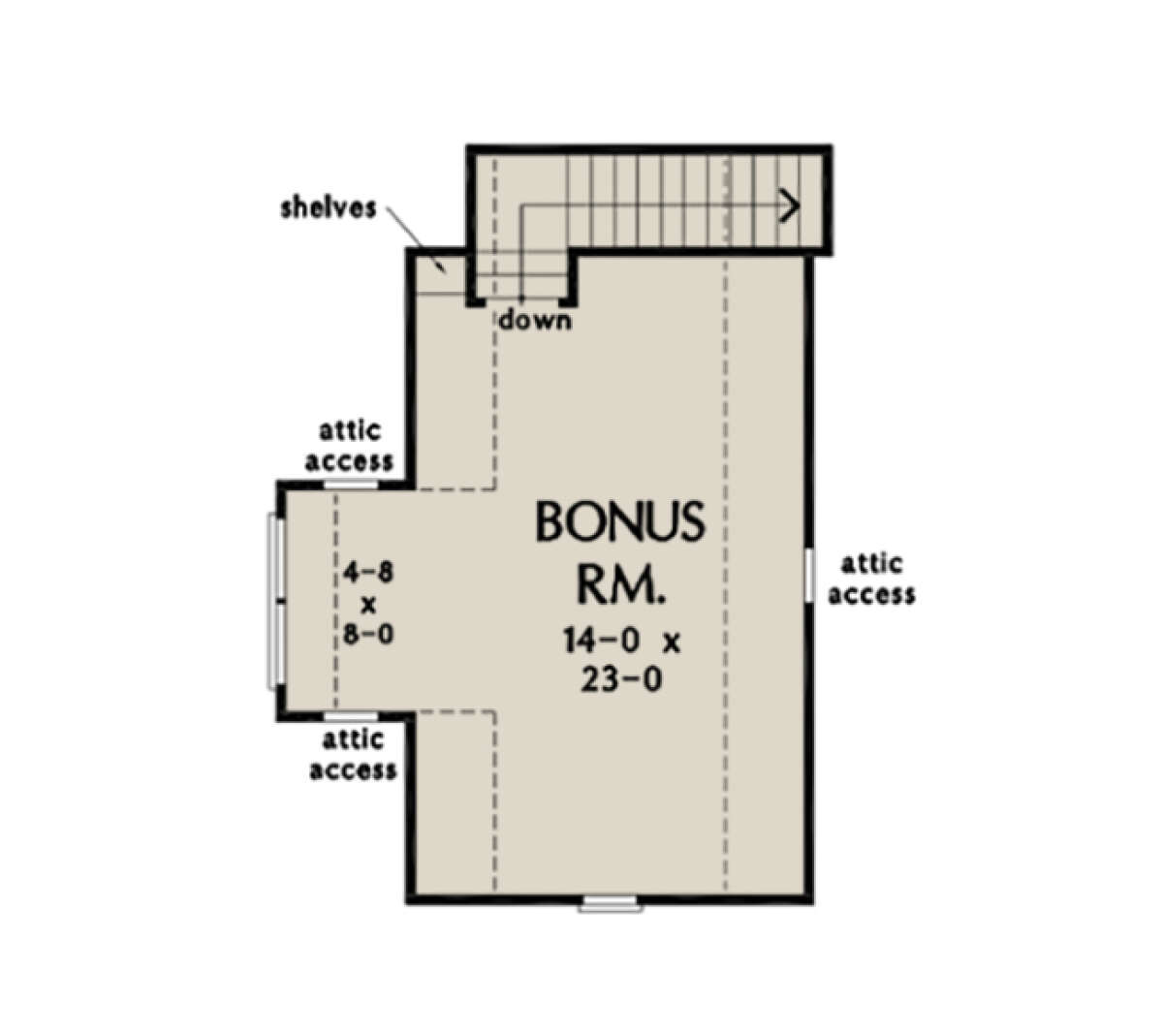 Bonus Room for House Plan #2865-00131