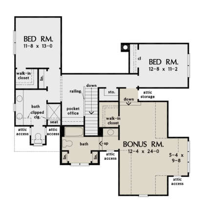 Second Floor for House Plan #2865-00133