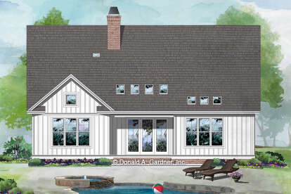 Modern Farmhouse House Plan #2865-00135 Elevation Photo