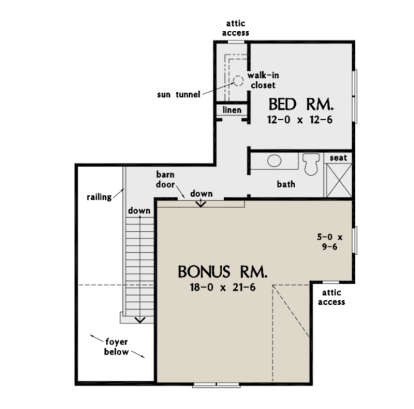 Second Floor for House Plan #2865-00135