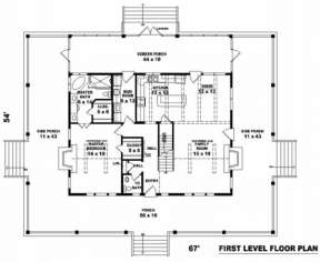 Floorplan 1 for House Plan #053-00373