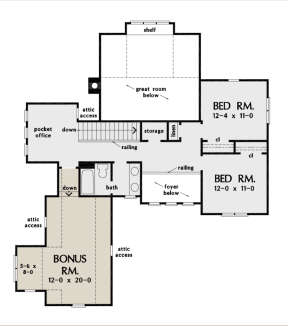 Second Floor for House Plan #2865-00137
