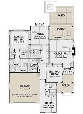 Main Floor for House Plan #2865-00138