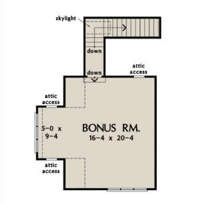 Bonus Room for House Plan #2865-00138