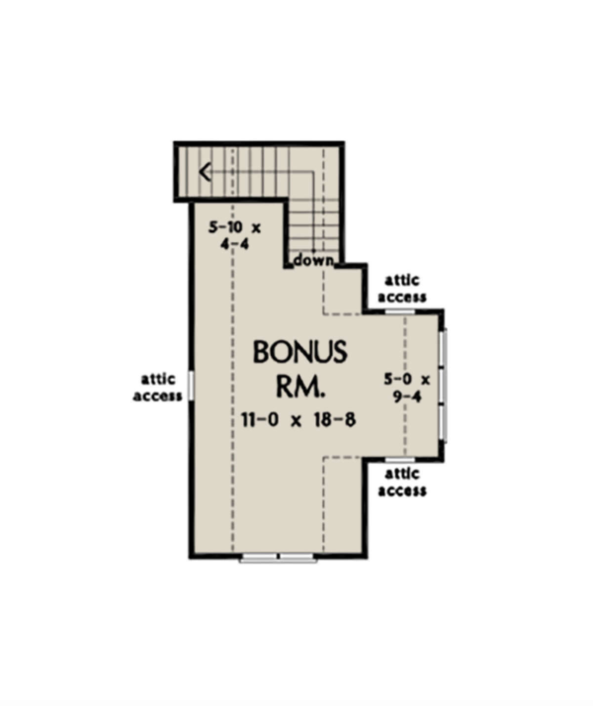 Bonus Room for House Plan #2865-00139