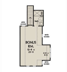 Bonus Room for House Plan #2865-00143