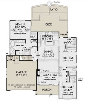 Main Floor for House Plan #2865-00144