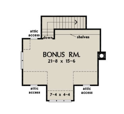 Bonus Room for House Plan #2865-00144