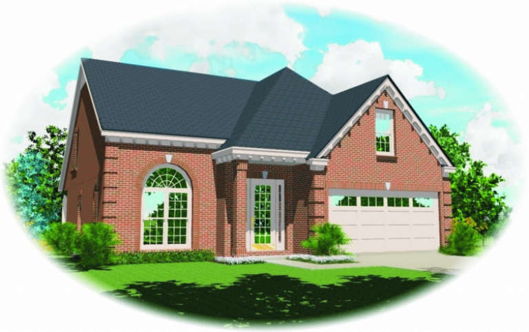Traditional House Plan #053-00374 Elevation Photo