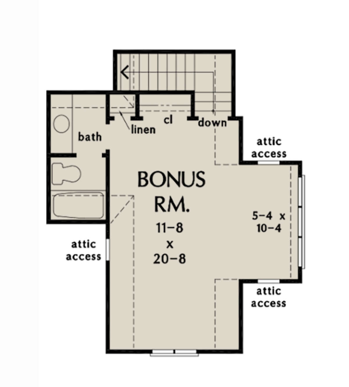 Bonus Room for House Plan #2865-00147