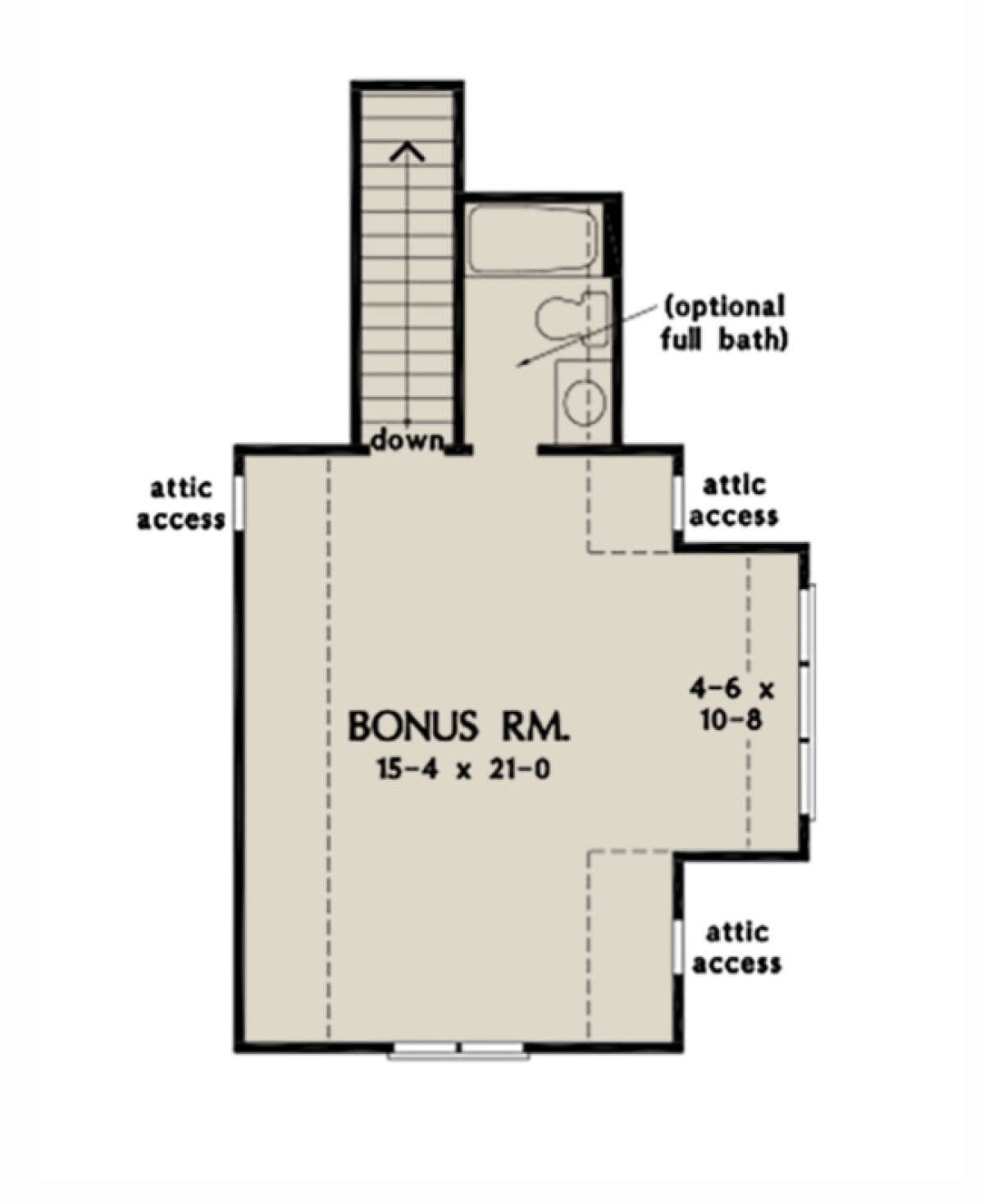 Bonus Room for House Plan #2865-00149