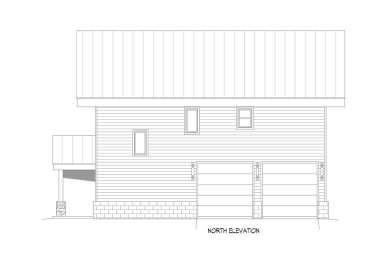 Modern  House Plan #940-00507 Elevation Photo