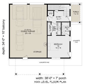First Floor for House Plan #940-00507