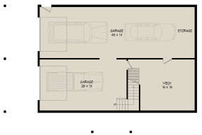Basement/Garage for House Plan #940-00508
