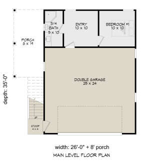 First Floor for House Plan #940-00509