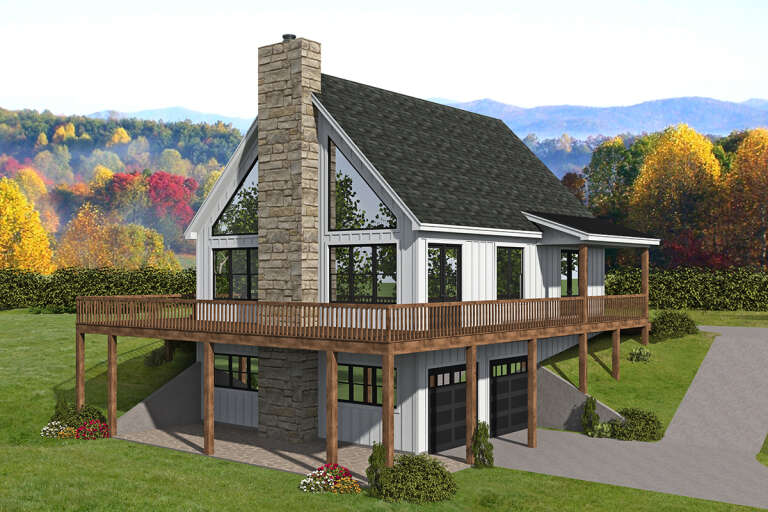 Mountain House Plan #940-00510 Elevation Photo