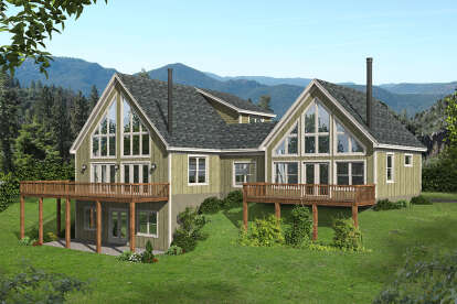 Mountain House Plan #940-00511 Elevation Photo