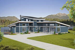 Contemporary House Plan #940-00512 Elevation Photo