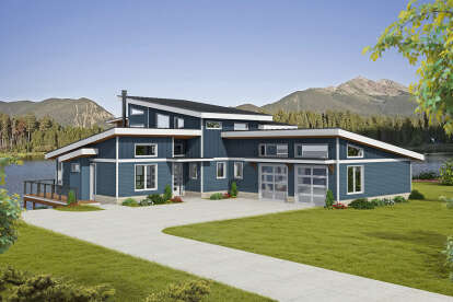 Contemporary House Plan #940-00512 Elevation Photo