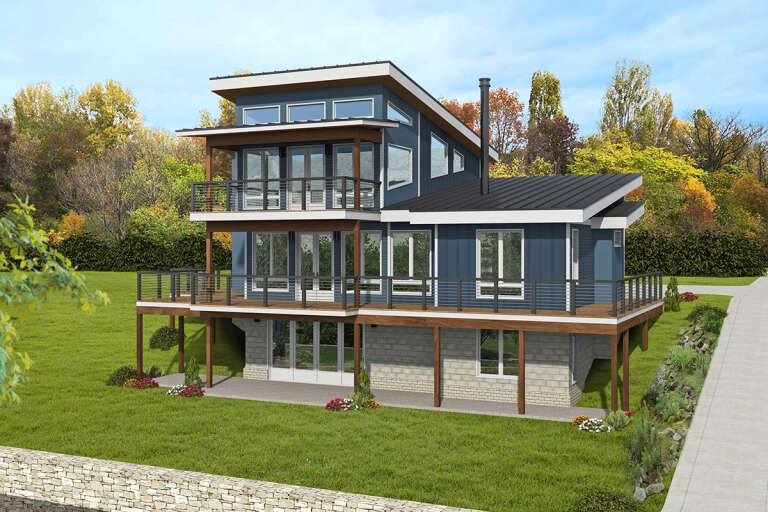 Contemporary House Plan #940-00512 Elevation Photo