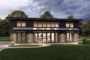 Modern House Plan #1462-00043 Elevation Photo