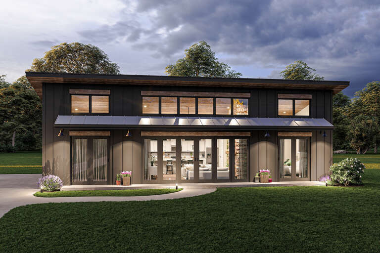 Modern House Plan #1462-00043 Elevation Photo