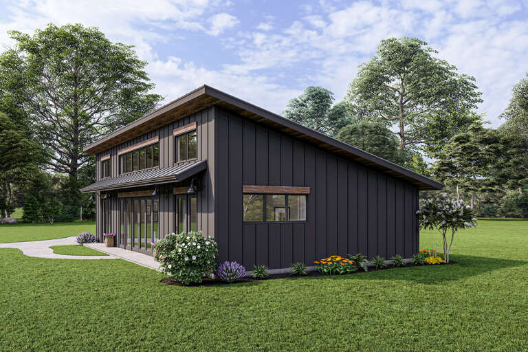 Modern House Plan #1462-00043 Elevation Photo
