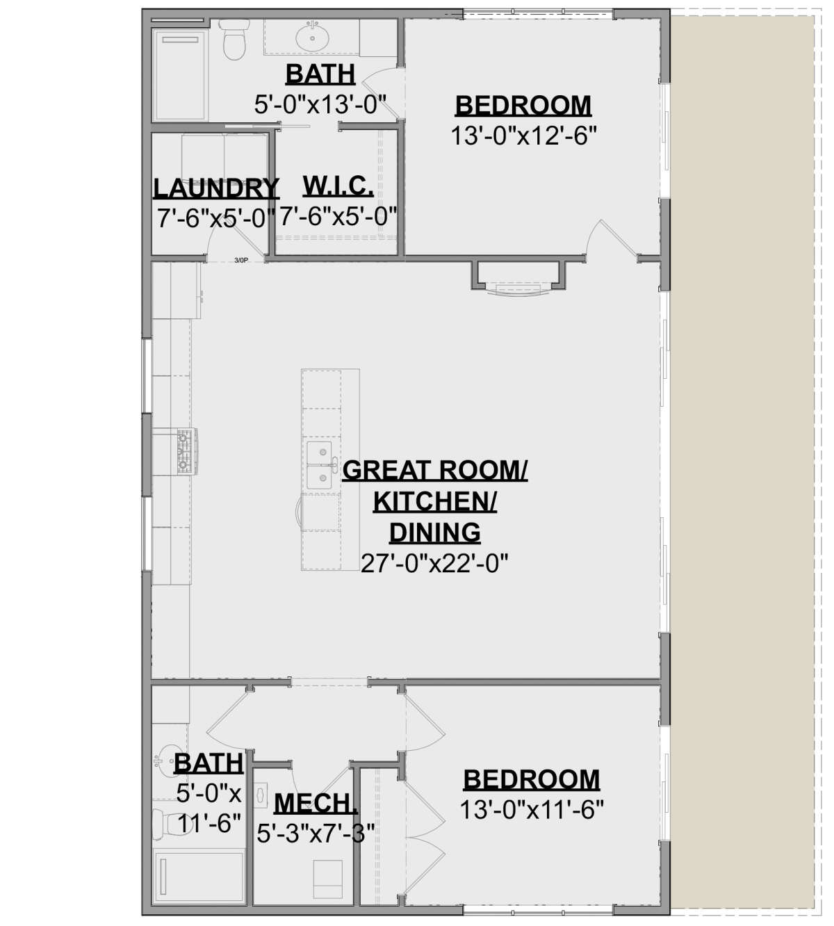 Main Floor  for House Plan #1462-00043