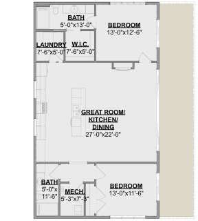 Main Floor  for House Plan #1462-00043