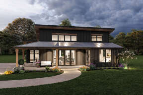 Modern House Plan #1462-00044 Elevation Photo