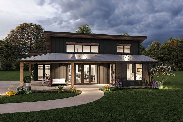Modern House Plan #1462-00044 Elevation Photo