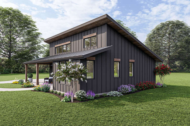 Modern House Plan #1462-00044 Elevation Photo