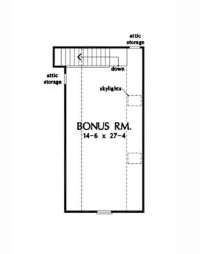 Bonus Room for House Plan #2865-00150