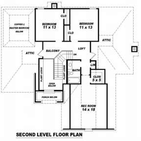 Floorplan 2 for House Plan #053-00376