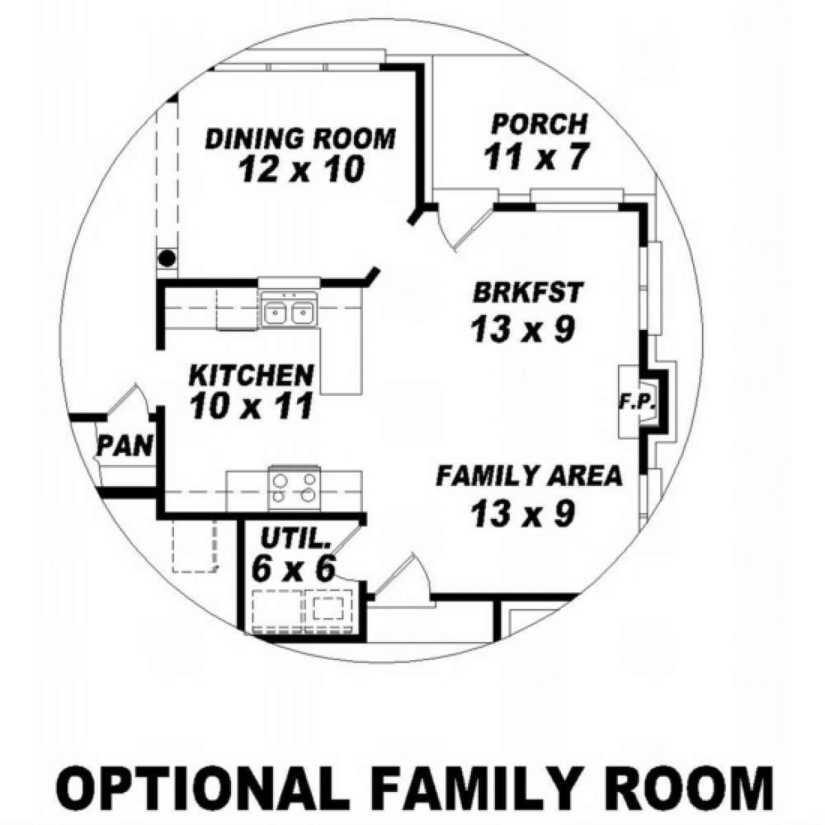 Floorplan 3 for House Plan #053-00376