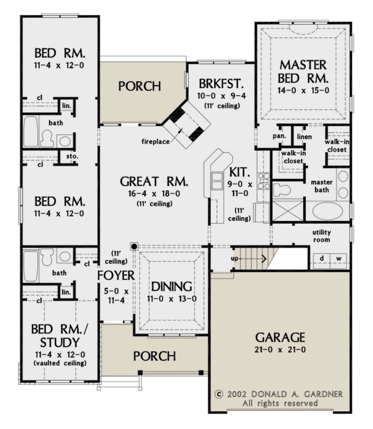 Main Floor for House Plan #2865-00154