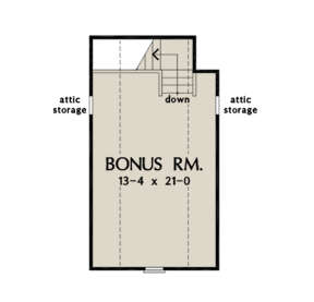 Bonus Room for House Plan #2865-00154